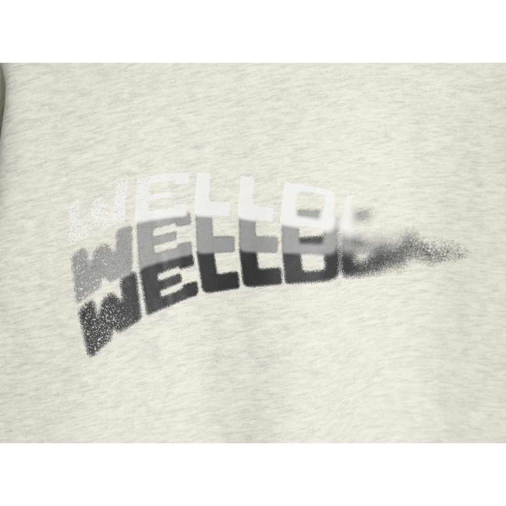 We11done in low price trust seller,in low price trust seller,Clothing,Buy Cheap Discount We11 Done diffused lettering crew neck 