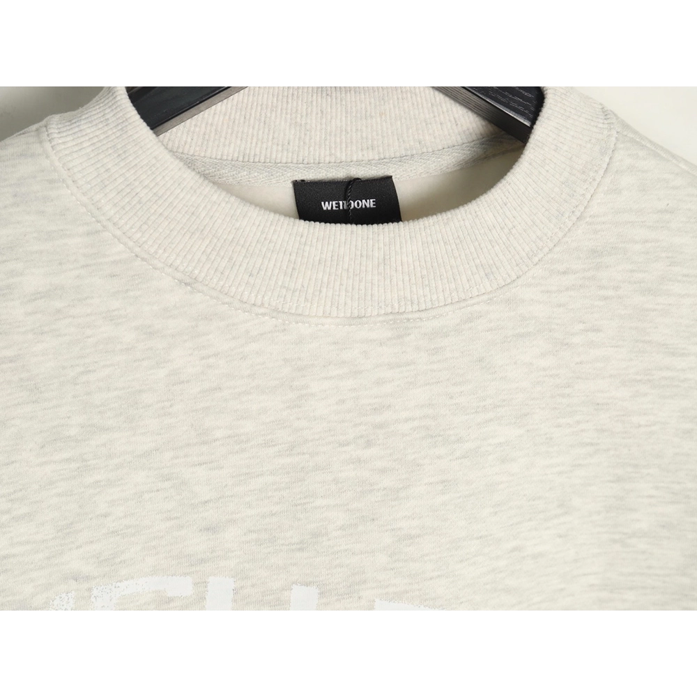 We11done in low price trust seller,in low price trust seller,Clothing,Buy Cheap Discount We11 Done diffused lettering crew neck 