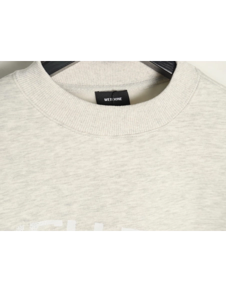 We11done in low price trust seller,in low price trust seller,Clothing,Buy Cheap Discount We11 Done diffused lettering crew neck 