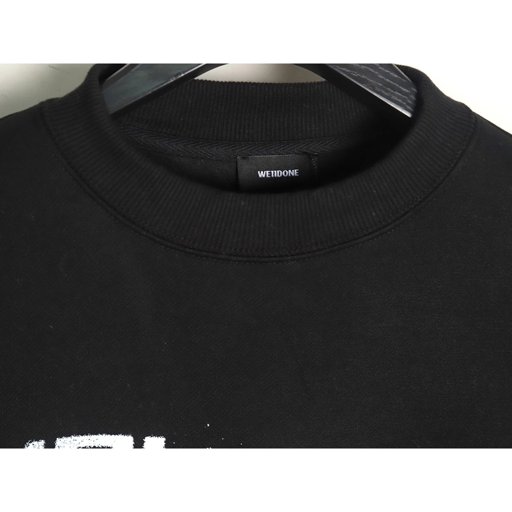 We11done in low price trust seller,in low price trust seller,Clothing,Buy Cheap Discount We11 Done diffused lettering crew neck 