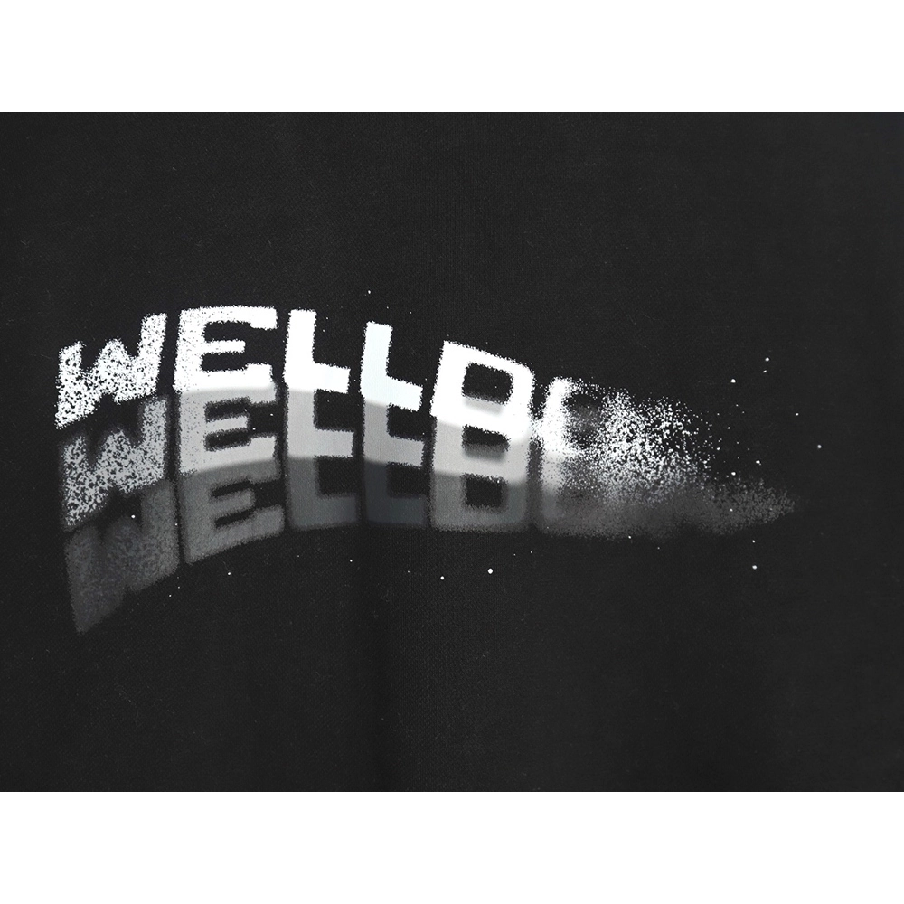 We11done in low price trust seller,in low price trust seller,Clothing,Buy Cheap Discount We11 Done diffused lettering crew neck 