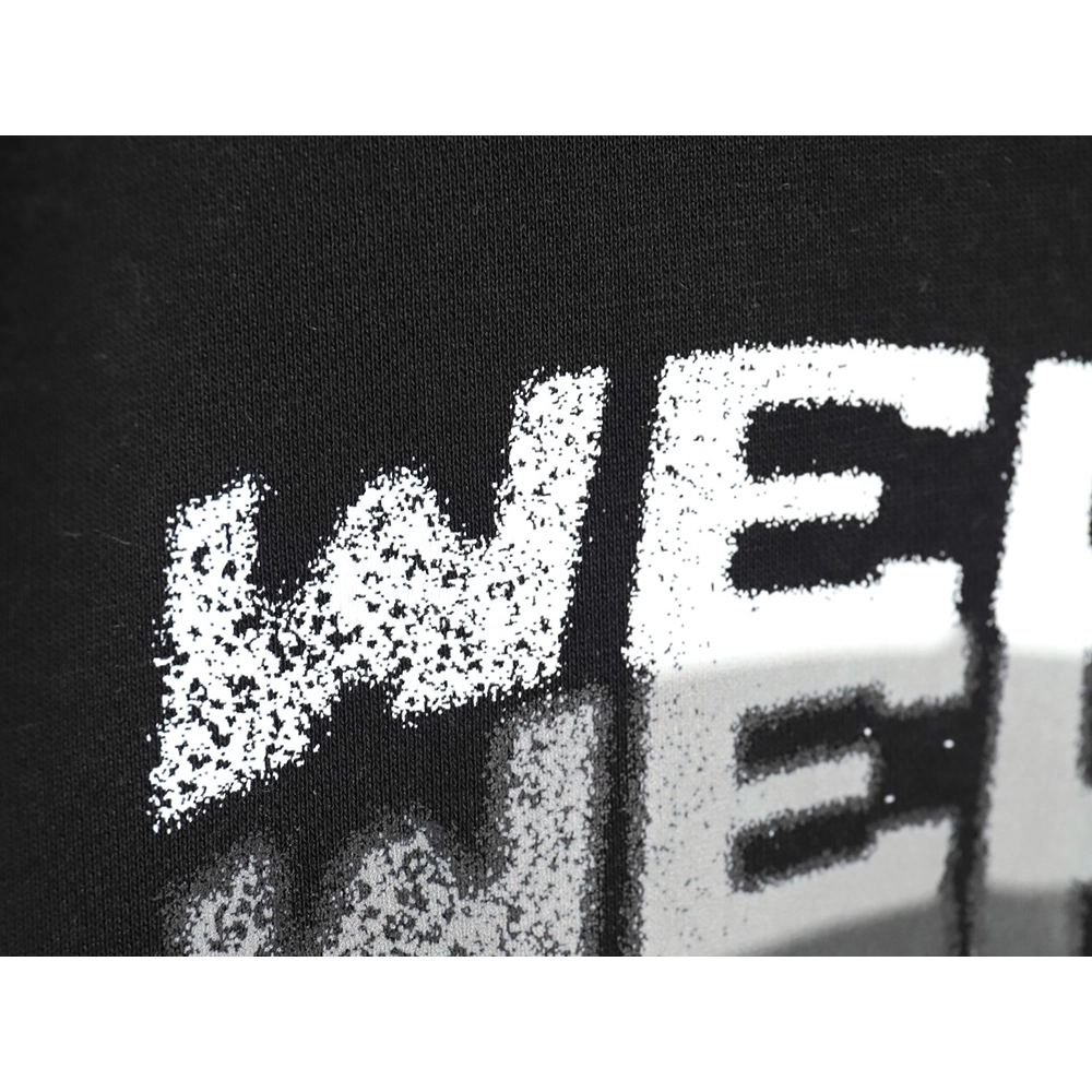 We11done in low price trust seller,in low price trust seller,Clothing,Buy Cheap Discount We11 Done diffused lettering crew neck 