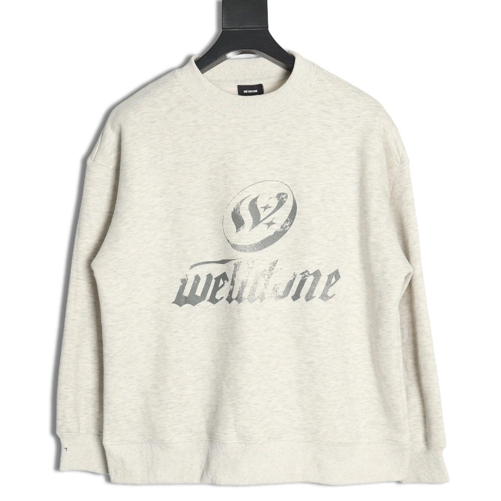 We11done in low price trust seller,in low price trust seller,Clothing,Buy Cheap Discount We11 Done Lettering Crew Neck in low pr