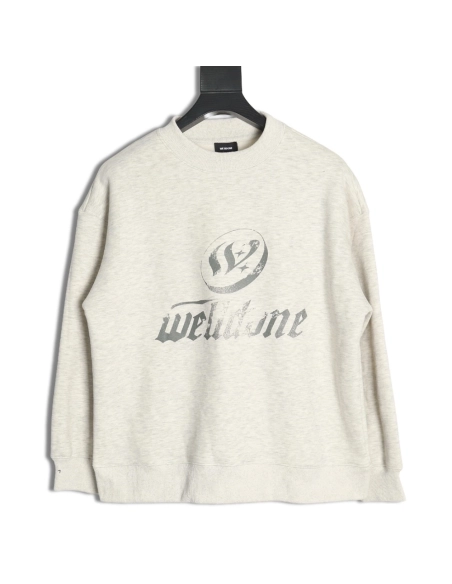 We11done in low price trust seller,in low price trust seller,Clothing,Buy Cheap Discount We11 Done Lettering Crew Neck in low pr