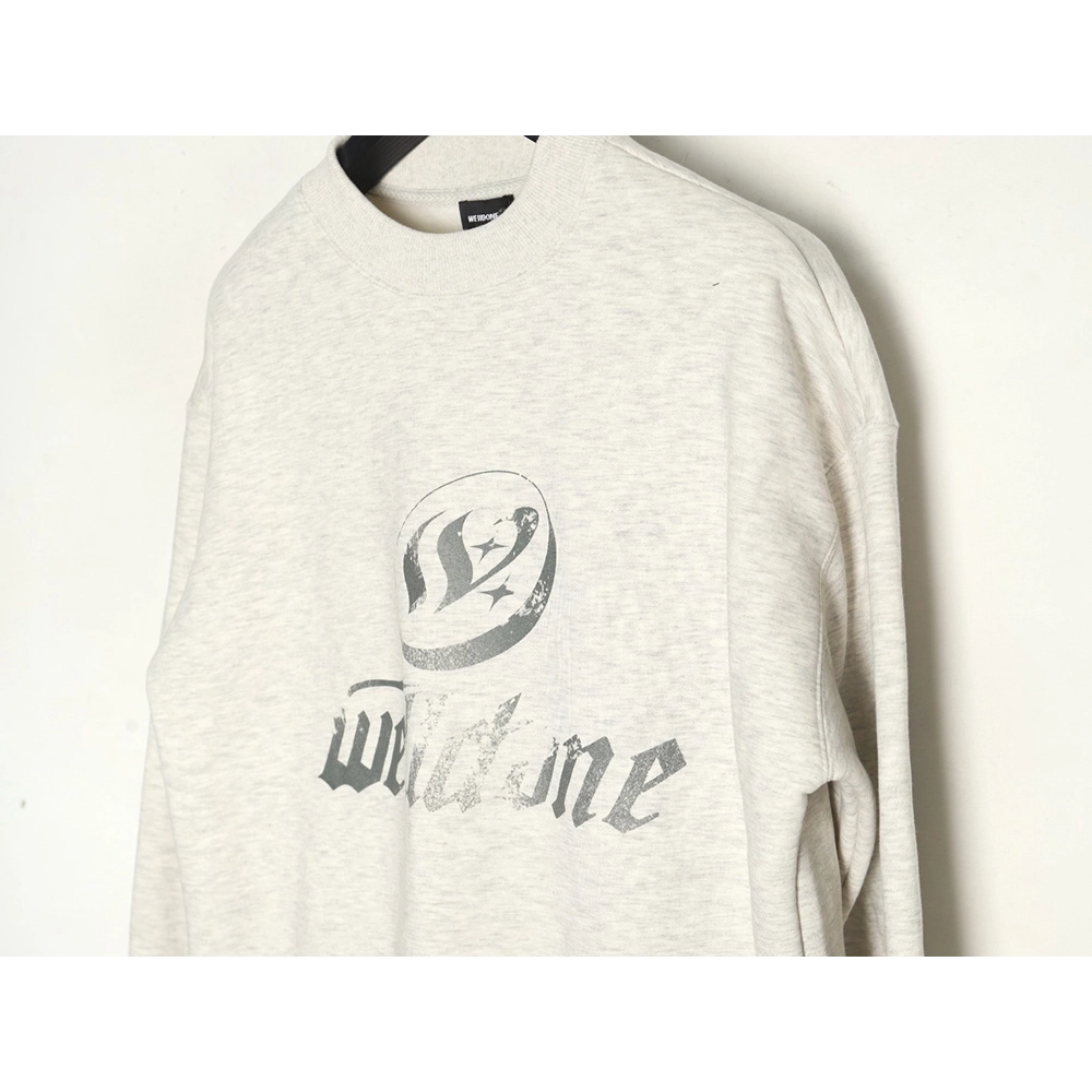 We11done in low price trust seller,in low price trust seller,Clothing,Buy Cheap Discount We11 Done Lettering Crew Neck in low pr