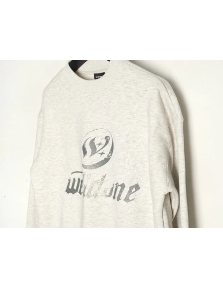 We11done in low price trust seller,in low price trust seller,Clothing,Buy Cheap Discount We11 Done Lettering Crew Neck in low pr