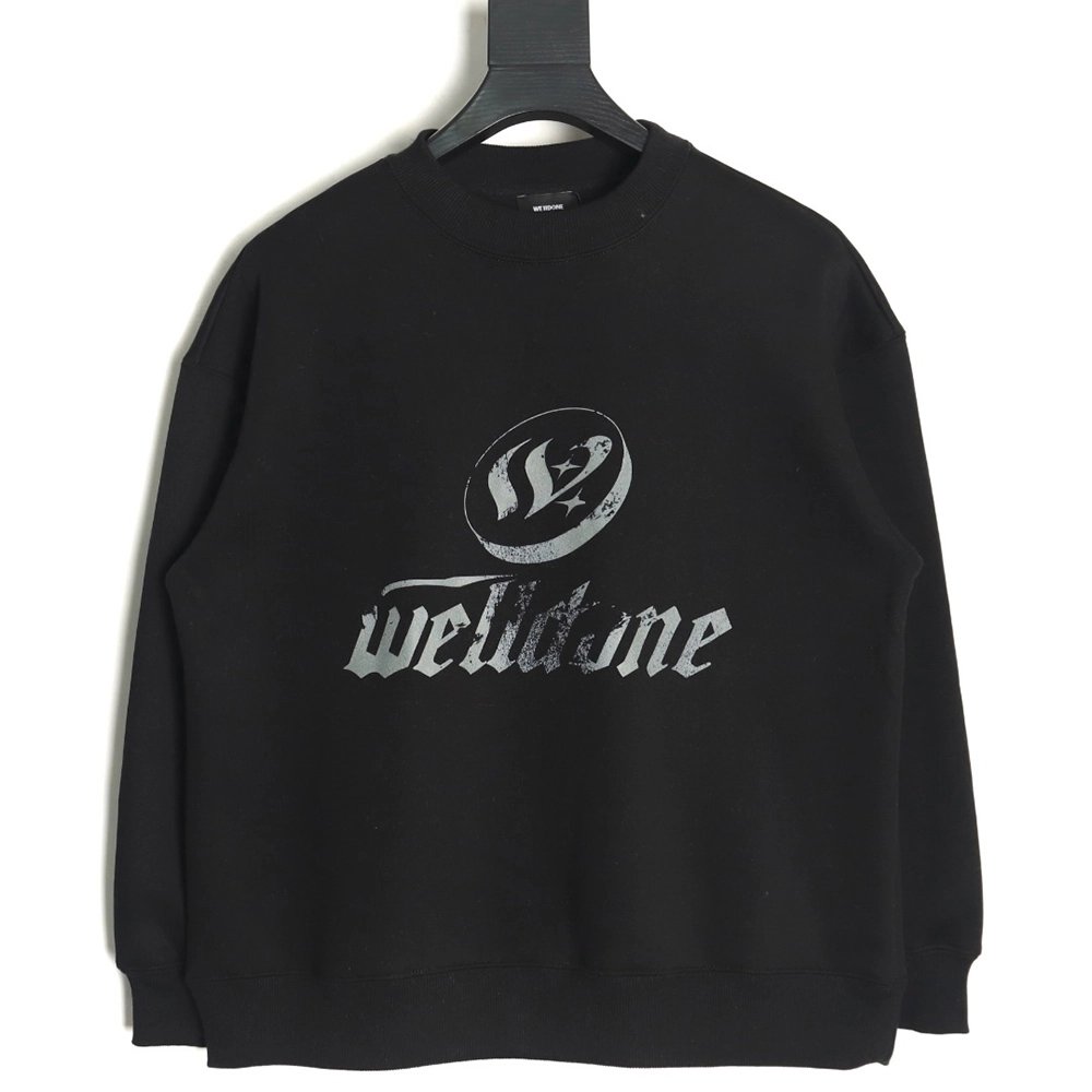 We11done in low price trust seller,in low price trust seller,Clothing,Buy Cheap Discount We11 Done Lettering Crew Neck in low pr