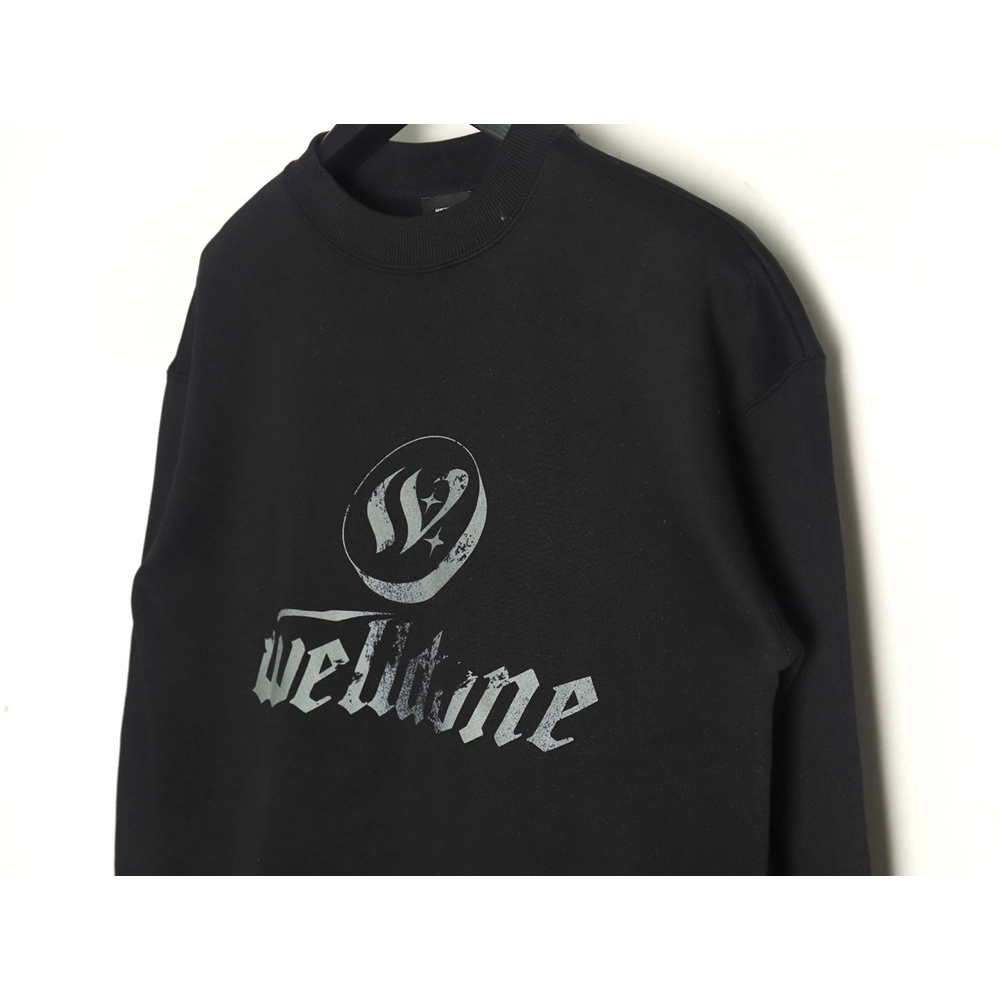 We11done in low price trust seller,in low price trust seller,Clothing,Buy Cheap Discount We11 Done Lettering Crew Neck in low pr