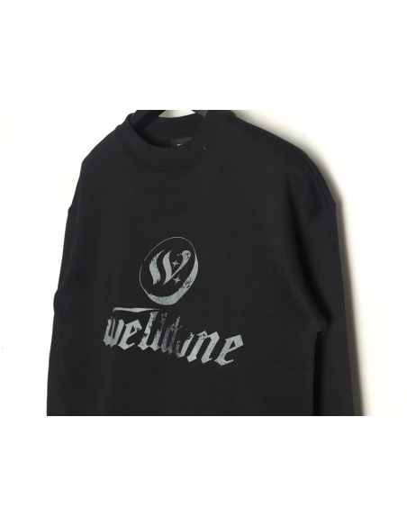 We11done in low price trust seller,in low price trust seller,Clothing,Buy Cheap Discount We11 Done Lettering Crew Neck in low pr