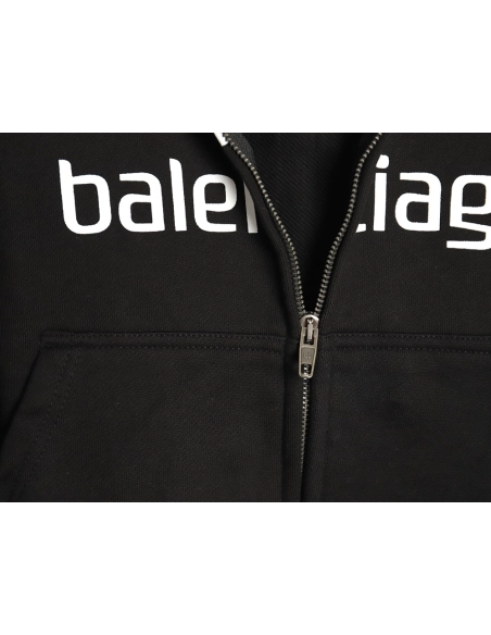 Balenciaga Hoodie,Hoodie,Clothing,Buy Cheap Discount Balenciaga Manchester United joint embroidered printed zipper hoodie