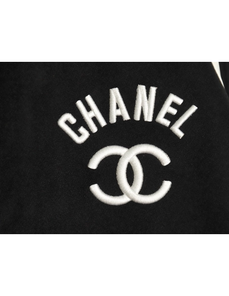 Chanel Jacket,Jacket,Clothing,Buy Cheap Discount Chanel splicing embroidery baseball jacket