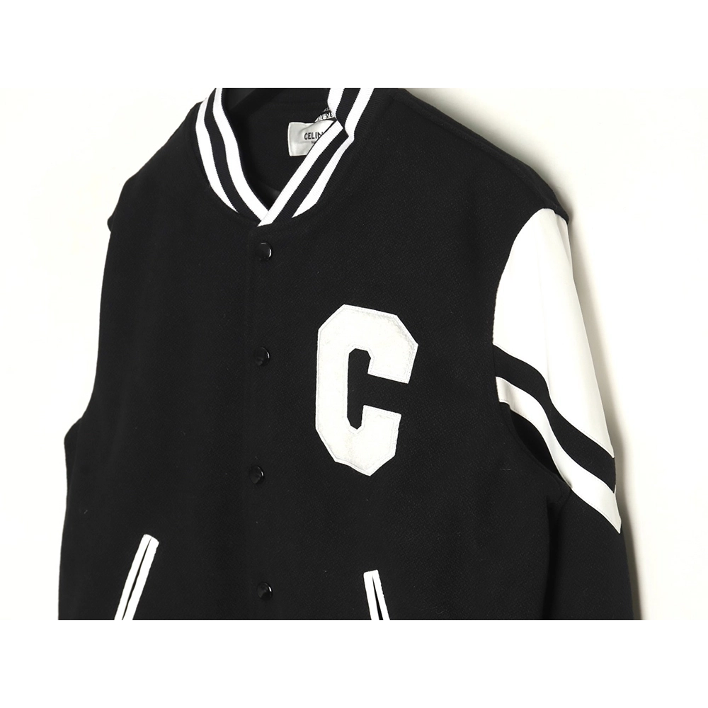 Celine Jacket,Jacket,Clothing,Buy Cheap Discount Celine splicing embroidery baseball jacket