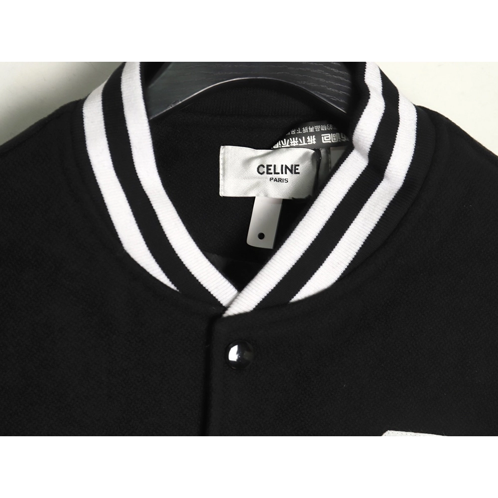 Celine Jacket,Jacket,Clothing,Buy Cheap Discount Celine splicing embroidery baseball jacket