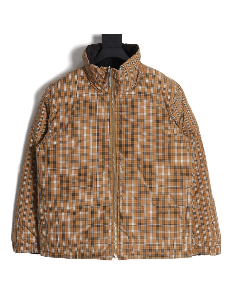 Burberry Jacket,Jacket,Clothing,Buy Cheap Discount Burberry small plaid reversible down jacket
