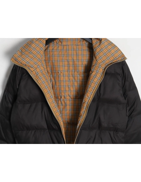 Burberry Jacket,Jacket,Clothing,Buy Cheap Discount Burberry small plaid reversible down jacket