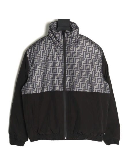 Fendi Jacket,Jacket,Clothing,Buy Cheap Discount Fendi monogram FF full print cotton zipper jacket