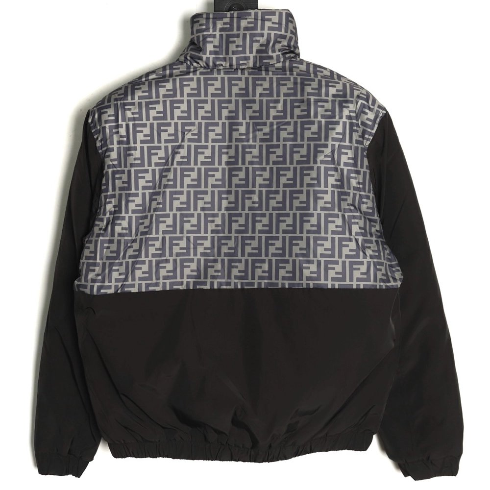 Fendi Jacket,Jacket,Clothing,Buy Cheap Discount Fendi monogram FF full print cotton zipper jacket