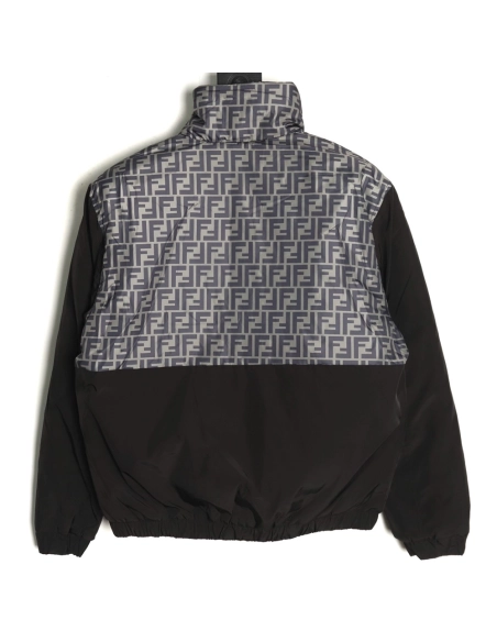 Fendi Jacket,Jacket,Clothing,Buy Cheap Discount Fendi monogram FF full print cotton zipper jacket