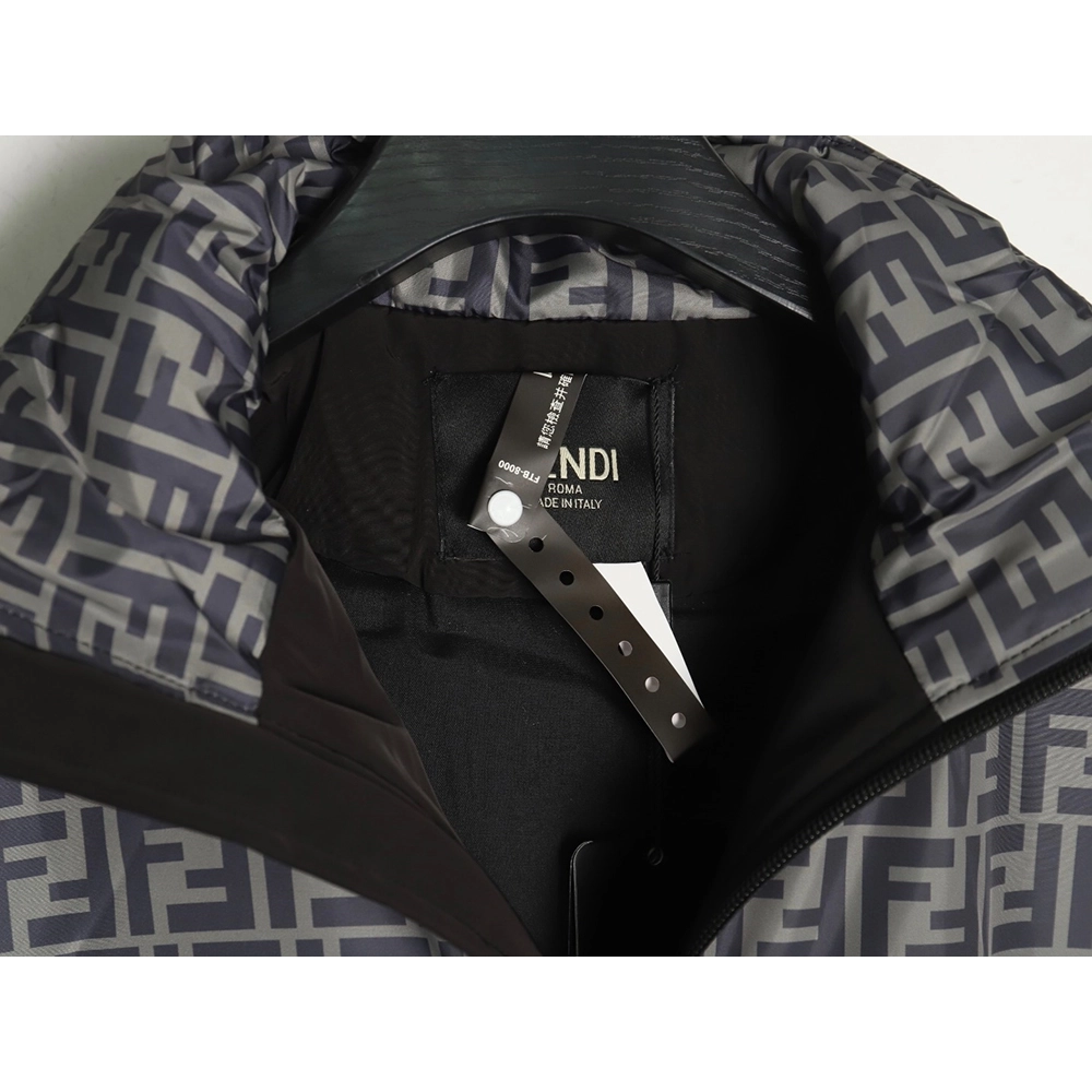 Fendi Jacket,Jacket,Clothing,Buy Cheap Discount Fendi monogram FF full print cotton zipper jacket