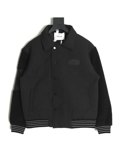 Dior Jacket,Jacket,Clothing,Buy Cheap Discount Dior lambswool patchwork baseball jacket