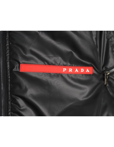 Prada Jacket,Jacket,Clothing,Buy Cheap Discount Prada red trim cotton jacket
