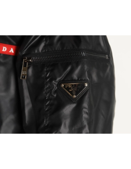 Prada Jacket,Jacket,Clothing,Buy Cheap Discount Prada red trim cotton jacket