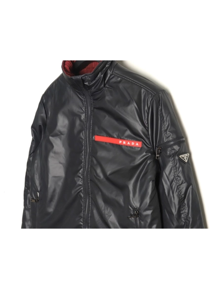 Prada Jacket,Jacket,Clothing,Buy Cheap Discount Prada red trim cotton jacket