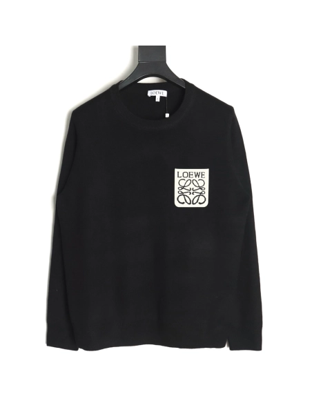 Loewe in low price trust seller,in low price trust seller,Clothing,Buy Cheap Discount Loewe jacquard woven pocket crew neck swea