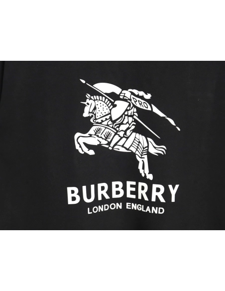 Burberry T Shirt,Tshirt,Clothing,Buy Cheap Discount Burberry Warhorse 3D Logo Long Sleeve TShirt