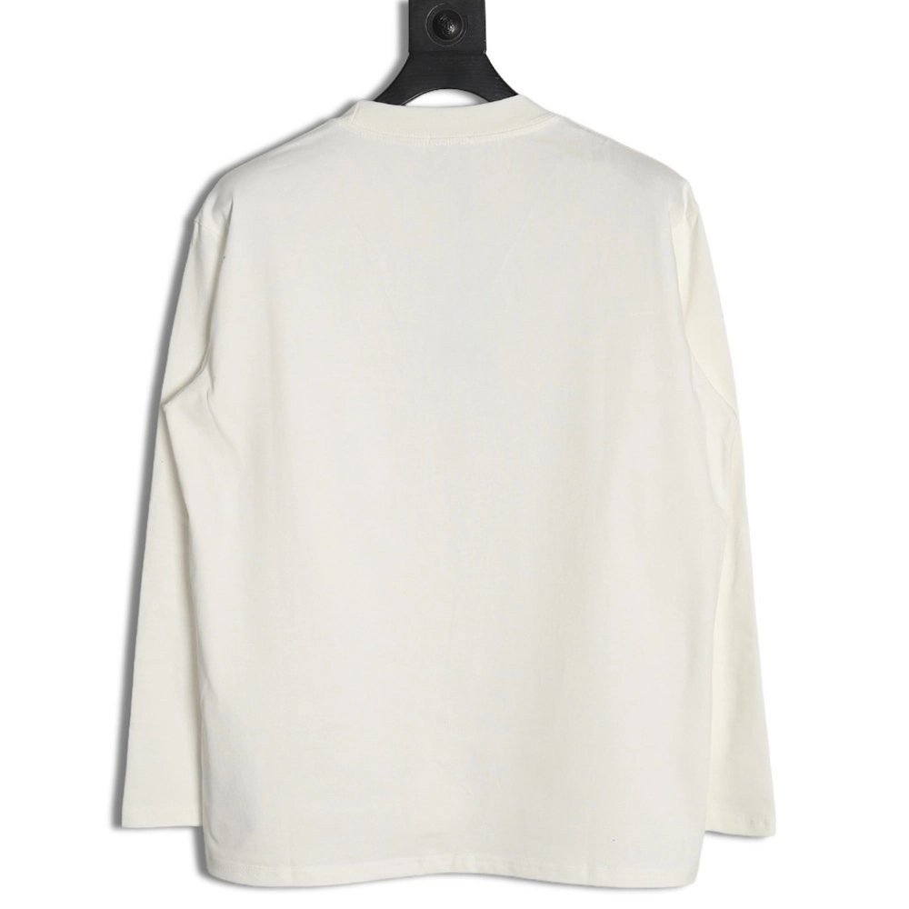 Burberry T Shirt,Tshirt,Clothing,Buy Cheap Discount Burberry Warhorse 3D Logo Long Sleeve TShirt