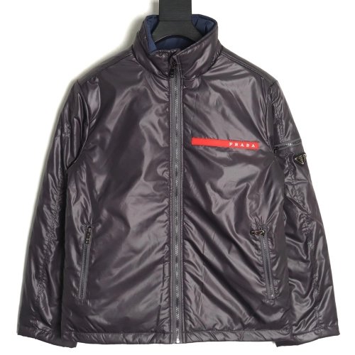 Prada Jacket,Jacket,Clothing,Buy Cheap Discount Prada red trim cotton jacket