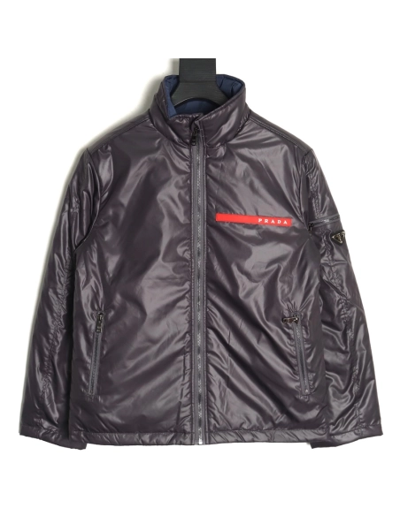 Prada Jacket,Jacket,Clothing,Buy Cheap Discount Prada red trim cotton jacket