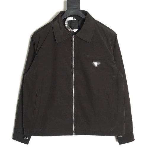 Prada Jacket,Jacket,Clothing,Buy Cheap Discount Prada Classic Pocket Triangle Logo ZipUp Jacket