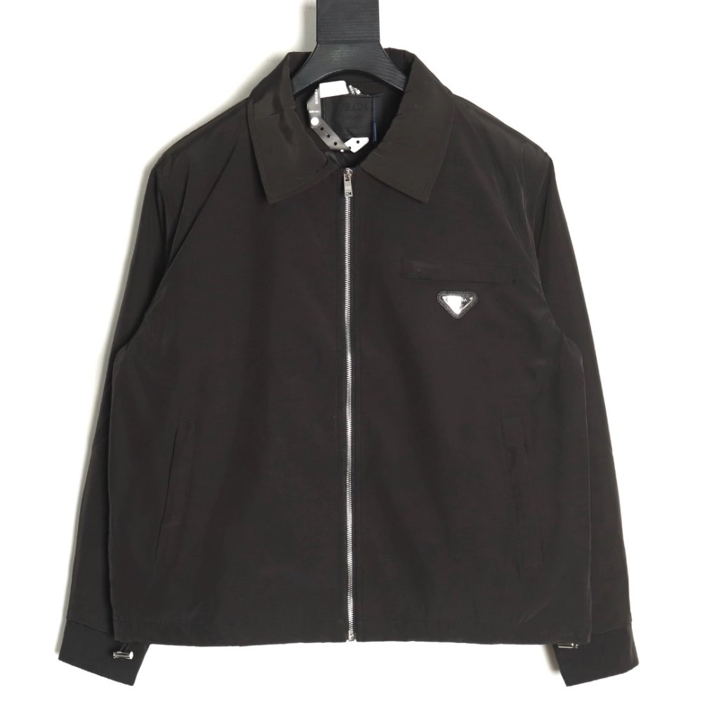 Prada Jacket,Jacket,Clothing,Buy Cheap Discount Prada Classic Pocket Triangle Logo ZipUp Jacket