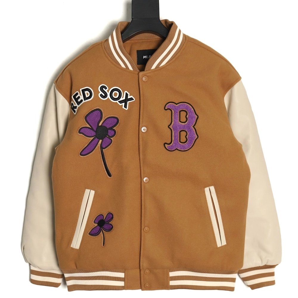 MLB Jacket,Jacket,Clothing,Buy Cheap Discount MLB Logo Embroidered Vintage Baseball Jacket