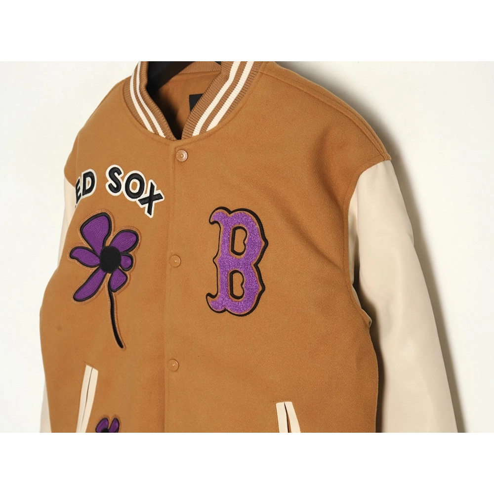 MLB Jacket,Jacket,Clothing,Buy Cheap Discount MLB Logo Embroidered Vintage Baseball Jacket