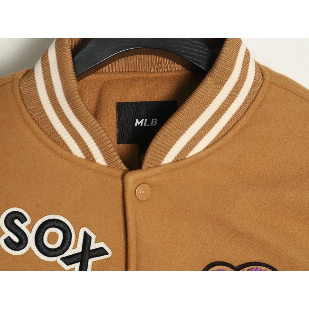 MLB Jacket,Jacket,Clothing,Buy Cheap Discount MLB Logo Embroidered Vintage Baseball Jacket