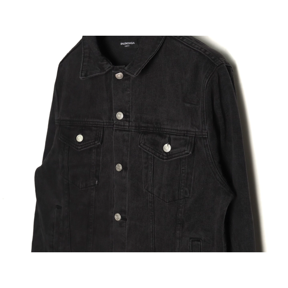 Balenciaga Jacket,Jacket,Clothing,Buy Cheap Discount Balenciaga Crown rhinestone denim jacket