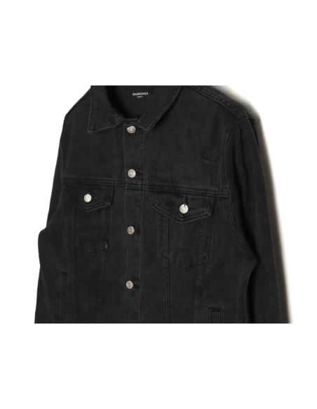 Balenciaga Jacket,Jacket,Clothing,Buy Cheap Discount Balenciaga Crown rhinestone denim jacket