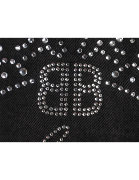 Balenciaga Jacket,Jacket,Clothing,Buy Cheap Discount Balenciaga Crown rhinestone denim jacket