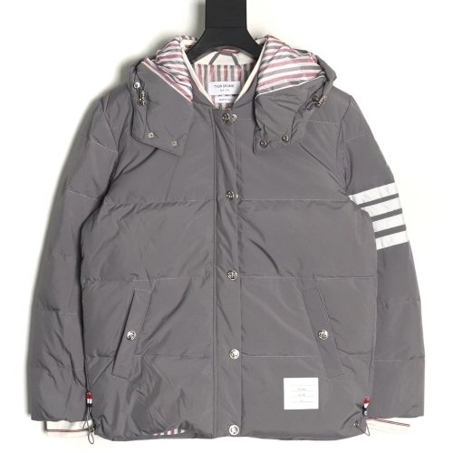 Thom Browne Jacket,Jacket,Clothing,Buy Cheap Discount Thom Browne classic 4bar webbing down jacket