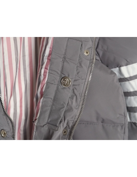 Thom Browne Jacket,Jacket,Clothing,Buy Cheap Discount Thom Browne classic 4bar webbing down jacket