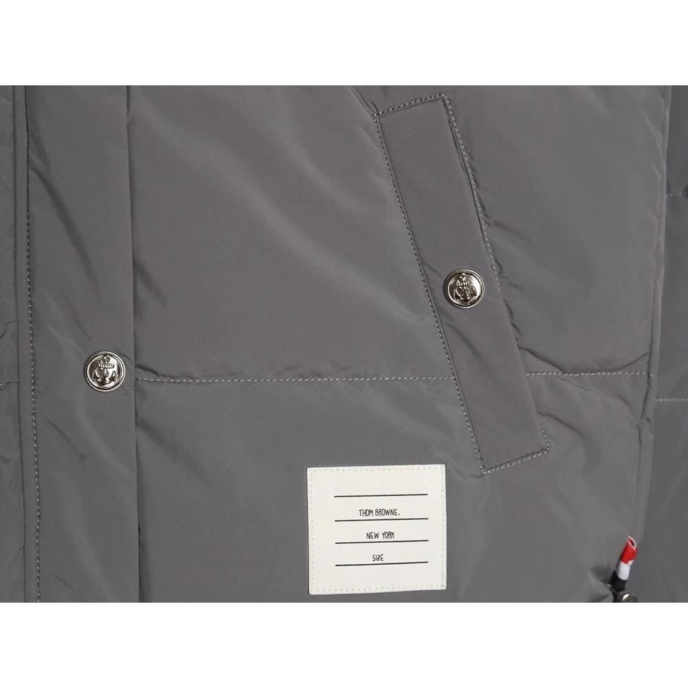 Thom Browne Jacket,Jacket,Clothing,Buy Cheap Discount Thom Browne classic 4bar webbing down jacket