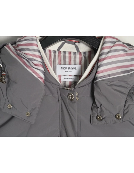 Thom Browne Jacket,Jacket,Clothing,Buy Cheap Discount Thom Browne classic 4bar webbing down jacket