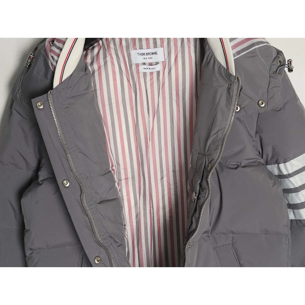 Thom Browne Jacket,Jacket,Clothing,Buy Cheap Discount Thom Browne classic 4bar webbing down jacket