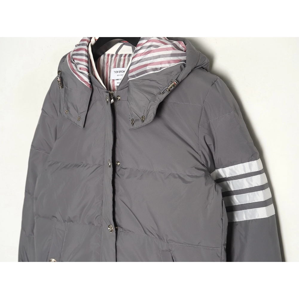 Thom Browne Jacket,Jacket,Clothing,Buy Cheap Discount Thom Browne classic 4bar webbing down jacket