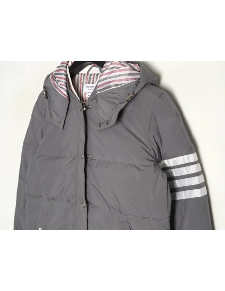 Thom Browne Jacket,Jacket,Clothing,Buy Cheap Discount Thom Browne classic 4bar webbing down jacket