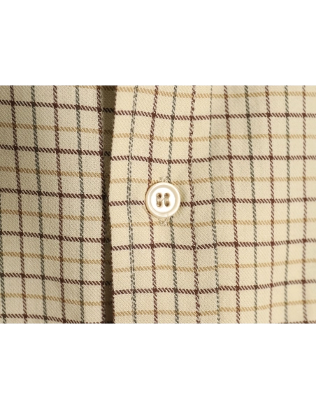 Celine Shirt,Shirt,Clothing,Buy Cheap Discount Celine Arc de Triomphe embroidered small check shirt