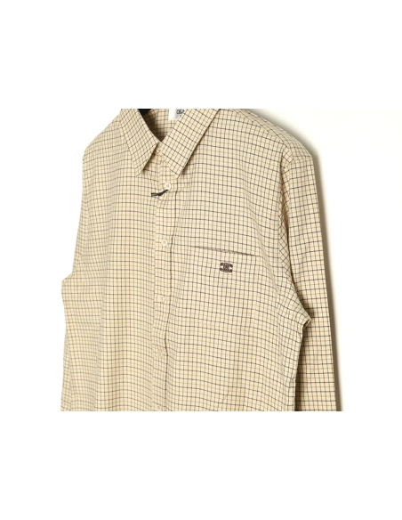 Celine Shirt,Shirt,Clothing,Buy Cheap Discount Celine Arc de Triomphe embroidered small check shirt