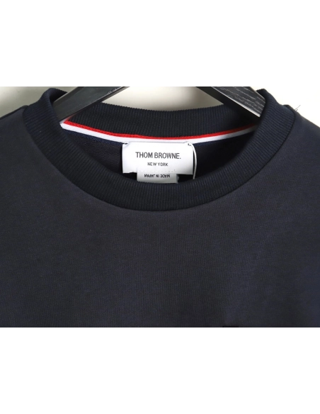 Thom Browne T Shirt,Tshirt,Clothing,Buy Cheap Discount Thom Browne Yarndyed chest pocket longsleeved Tshirt